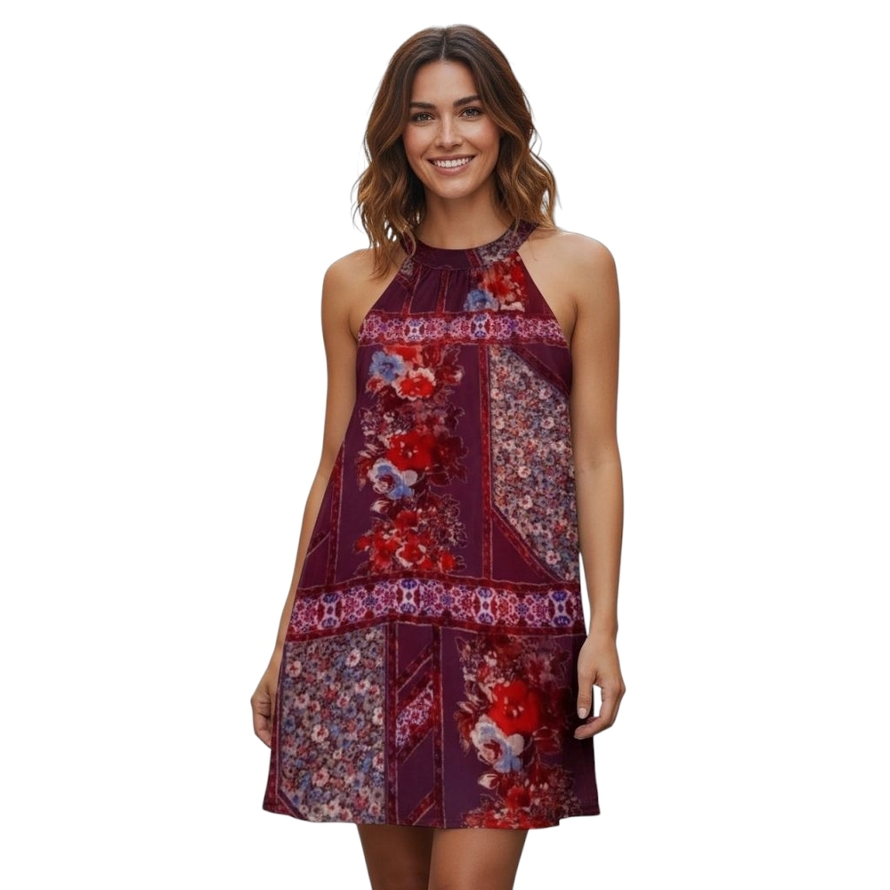 Francesca's Purple Halter Dress